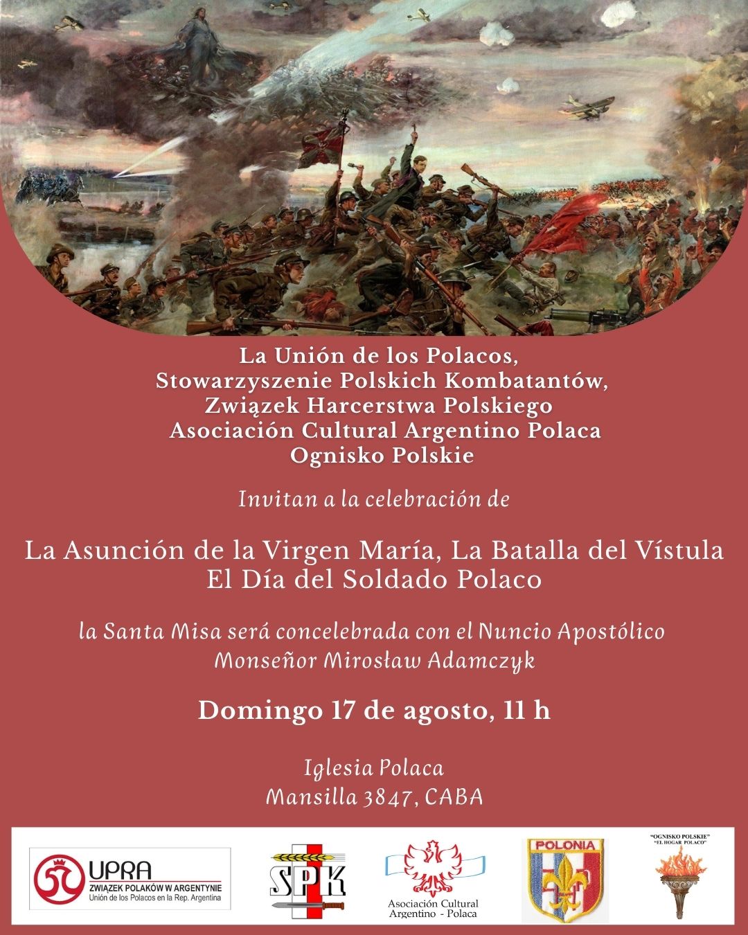 Celebración del día del Soldado Polaco